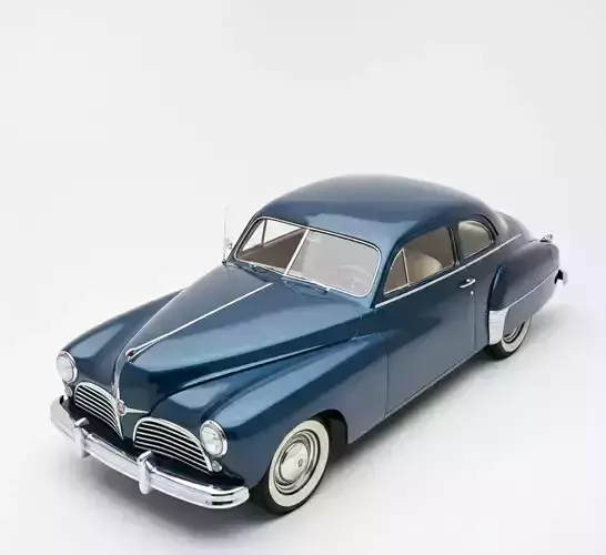 1948 Tucker 48 Sedan Low-poly 3D model 4