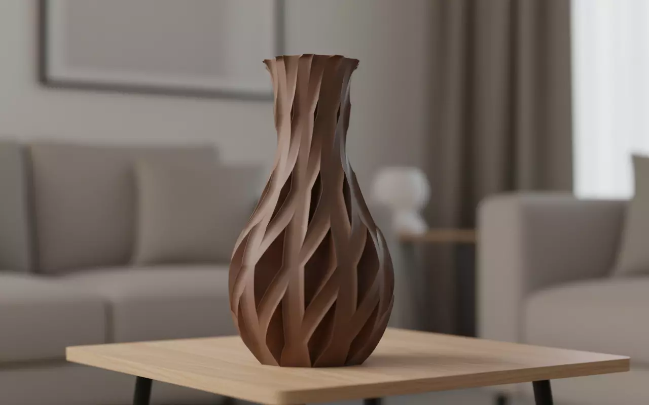 Flow Weave Vase Organic 3D Printable Design 3D print model