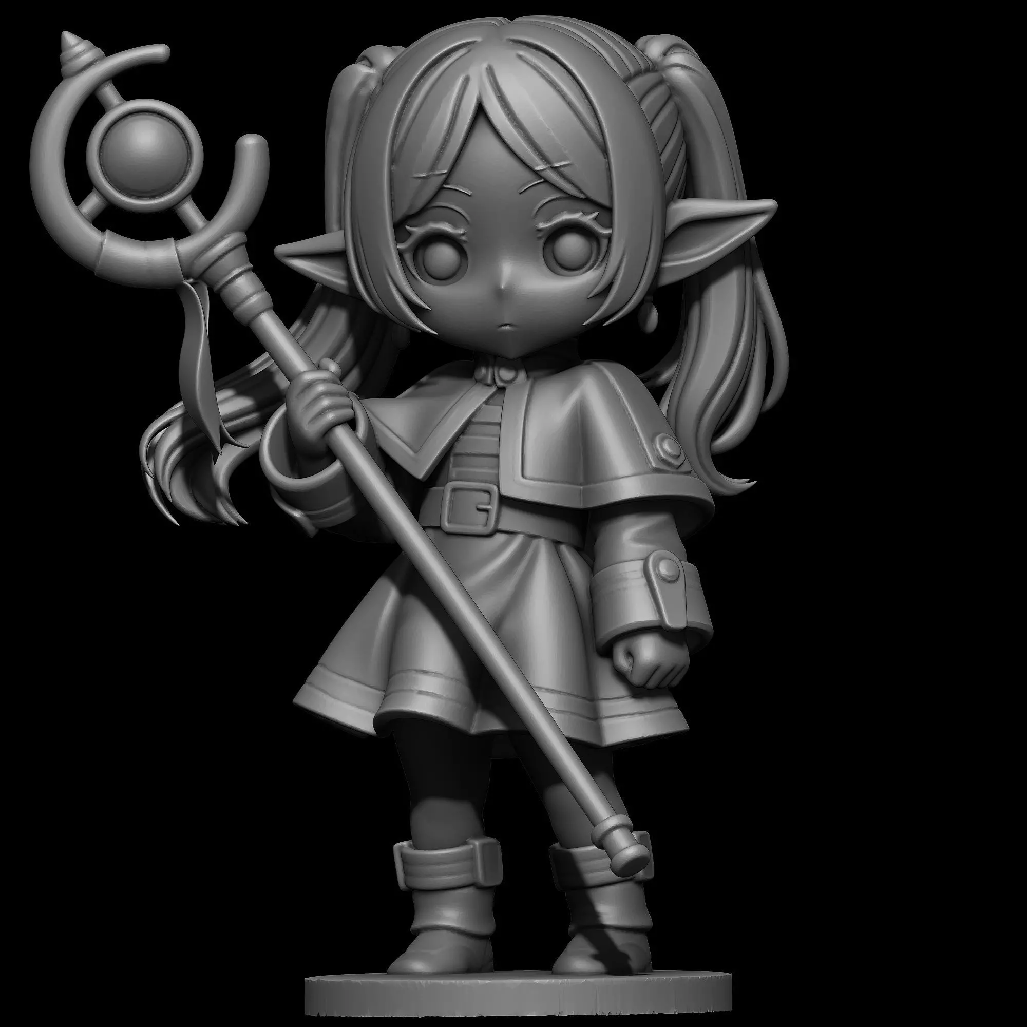 Frieren Chibi - frieren beyond journeys end 3D print model