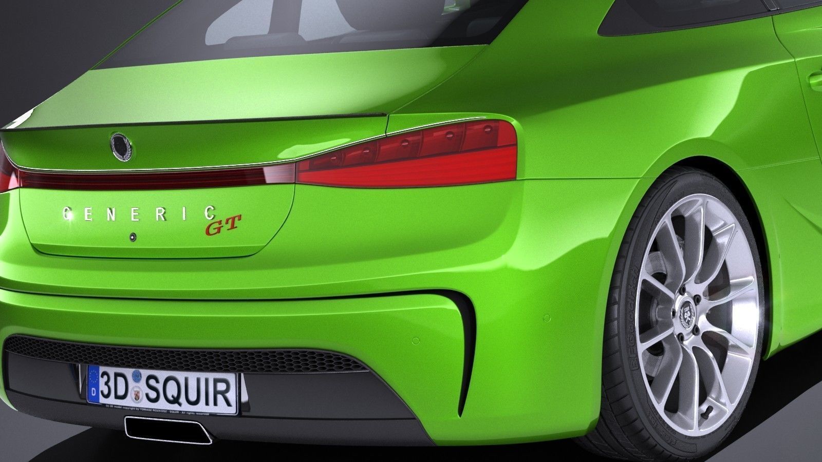 Generic Coupe GT 2017 3D model_3