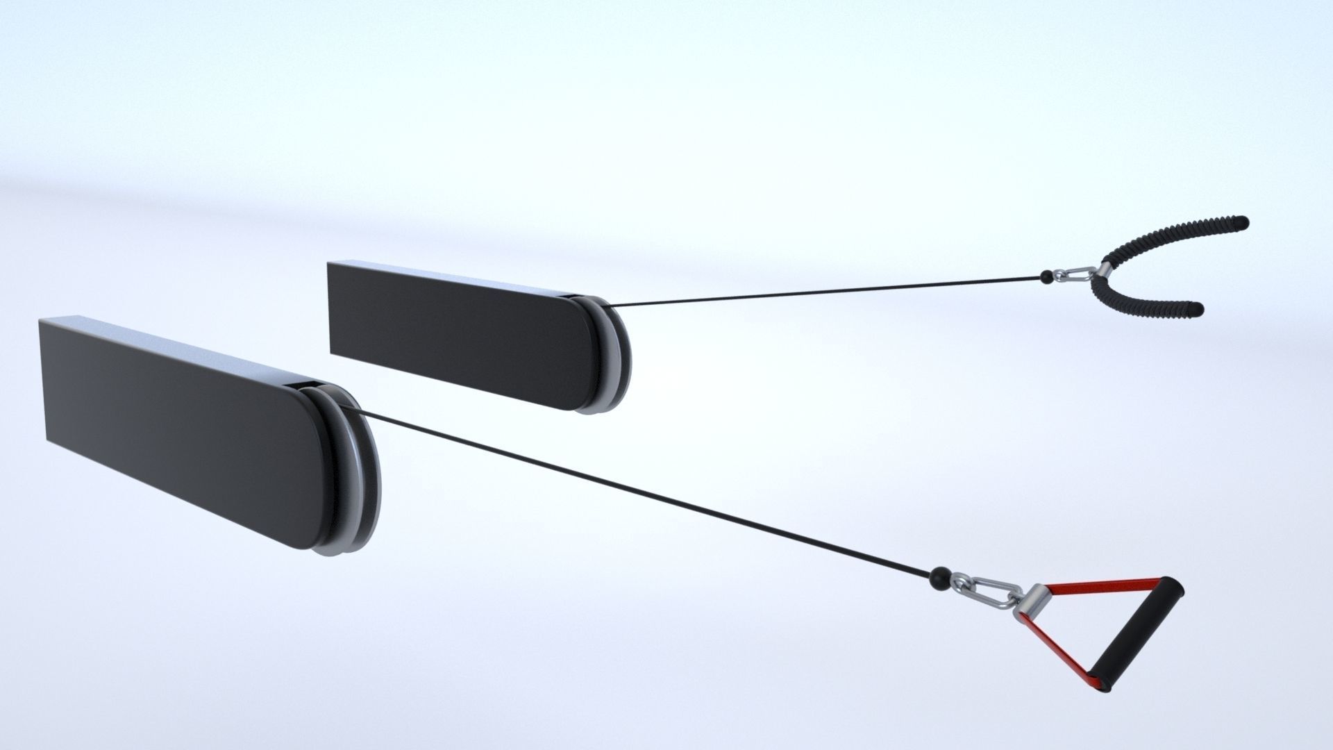 Massive Gym Equipment Collection 3D model_21