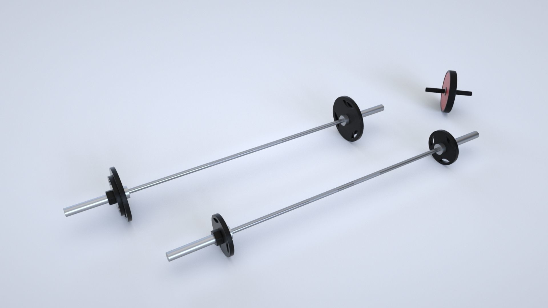 Massive Gym Equipment Collection 3D model_20