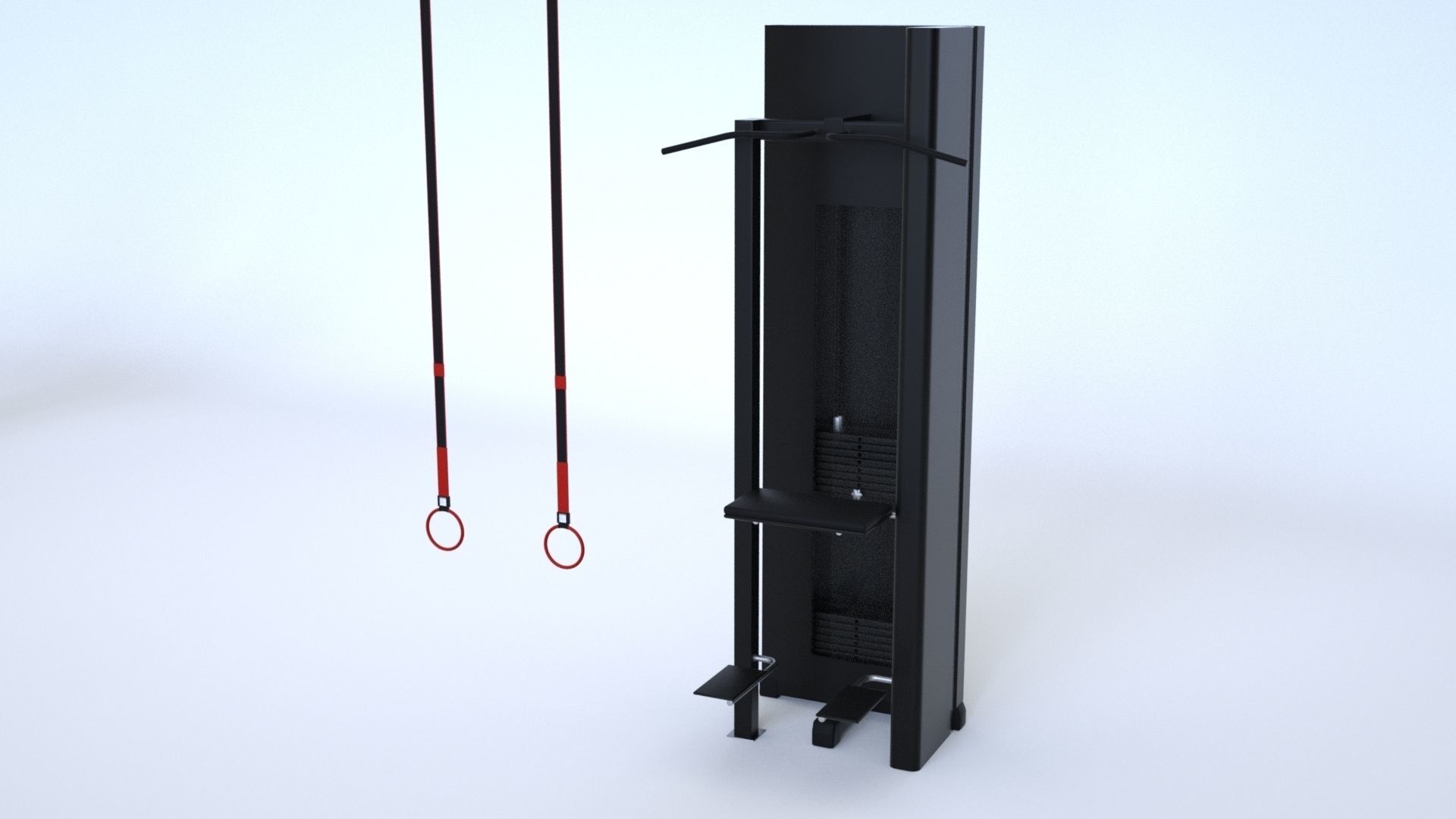 Massive Gym Equipment Collection 3D model_19
