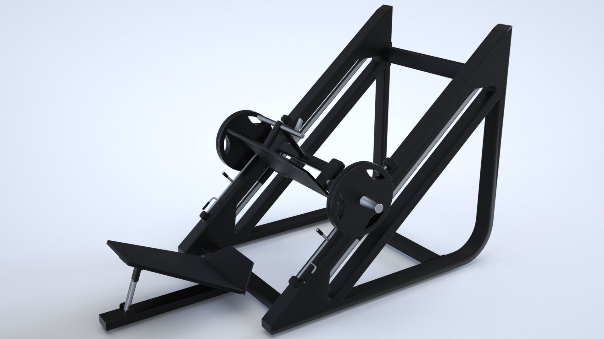 Massive Gym Equipment Collection 3D model_3