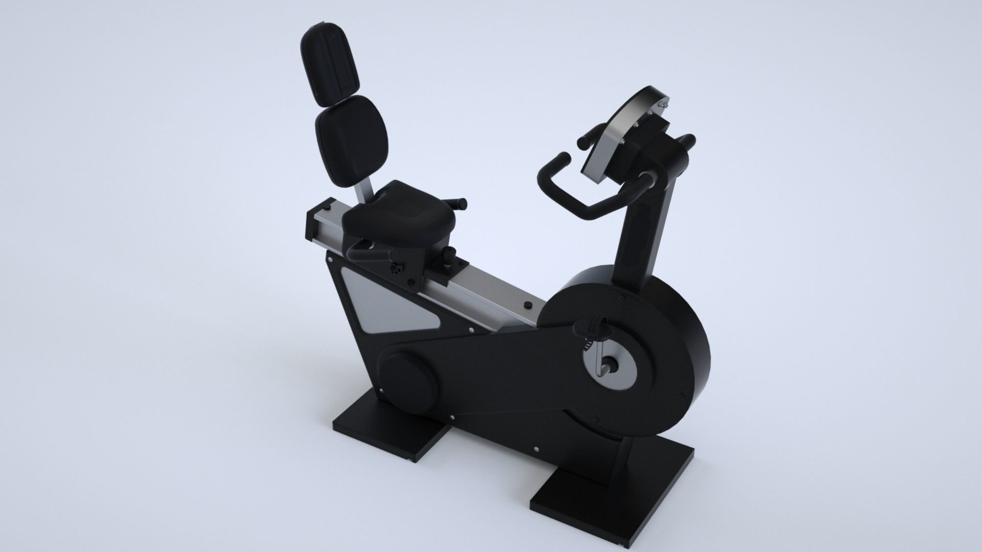Massive Gym Equipment Collection 3D model_7