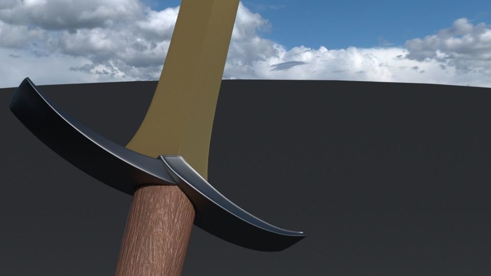 Collection of Swords 3D model_5