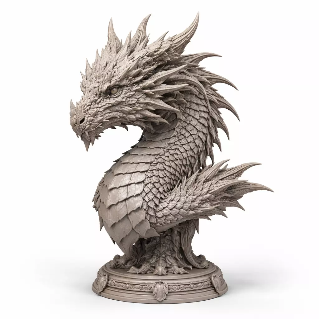 Epic Draco Bust 3D print model