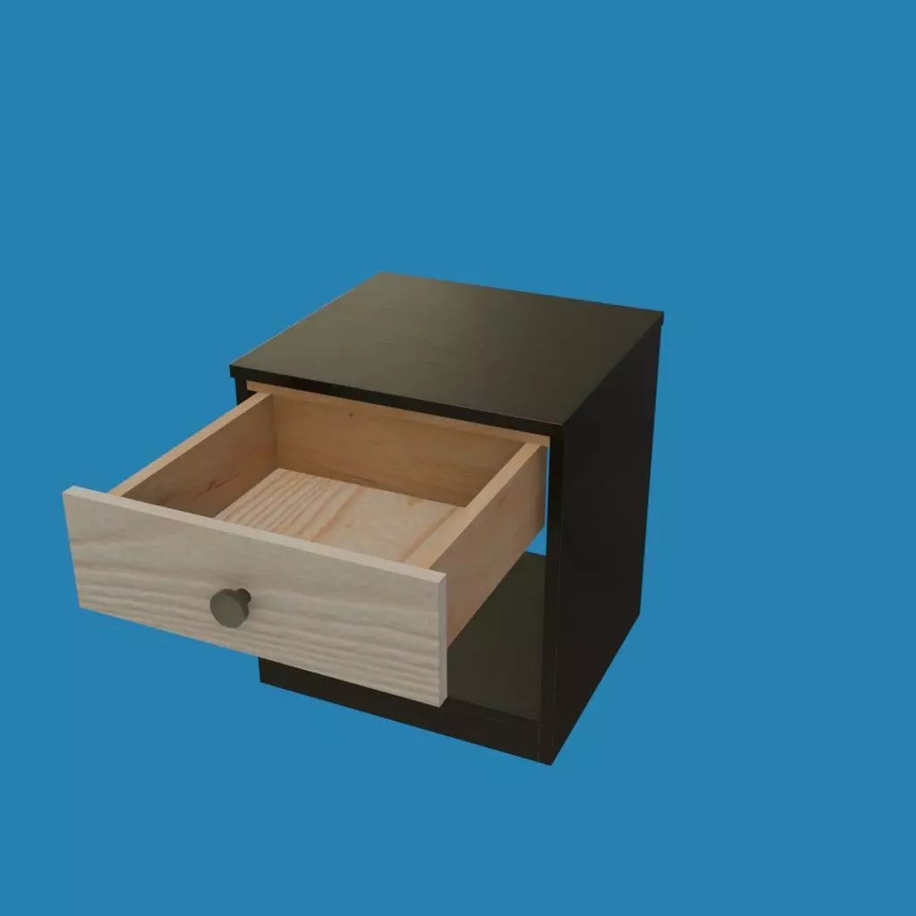 LP Cabinet 01 Low-poly 3D model
