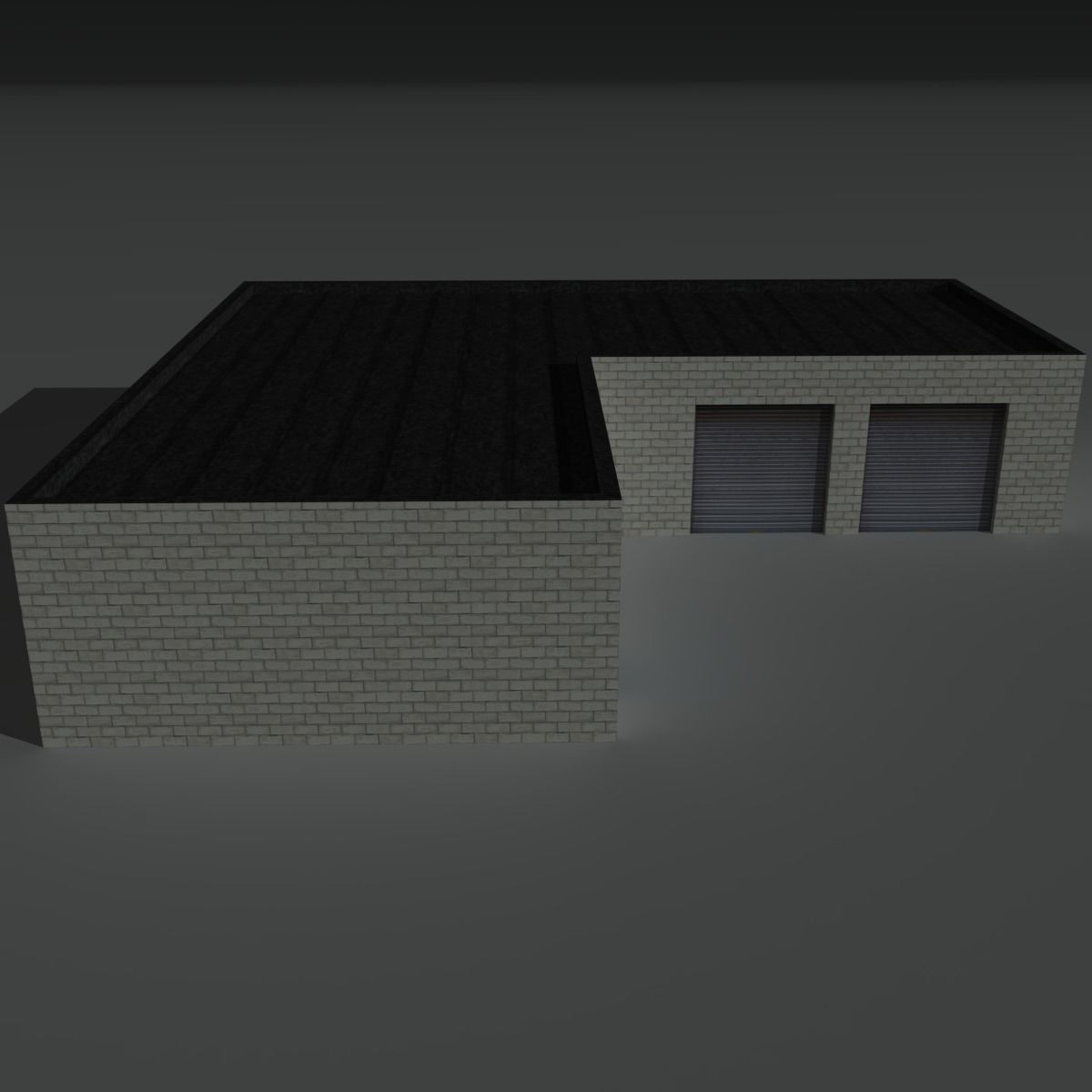 Factory Building 1 Low-poly 3D model_8