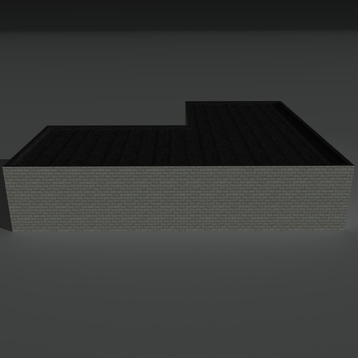 Factory Building 1 Low-poly 3D model_4