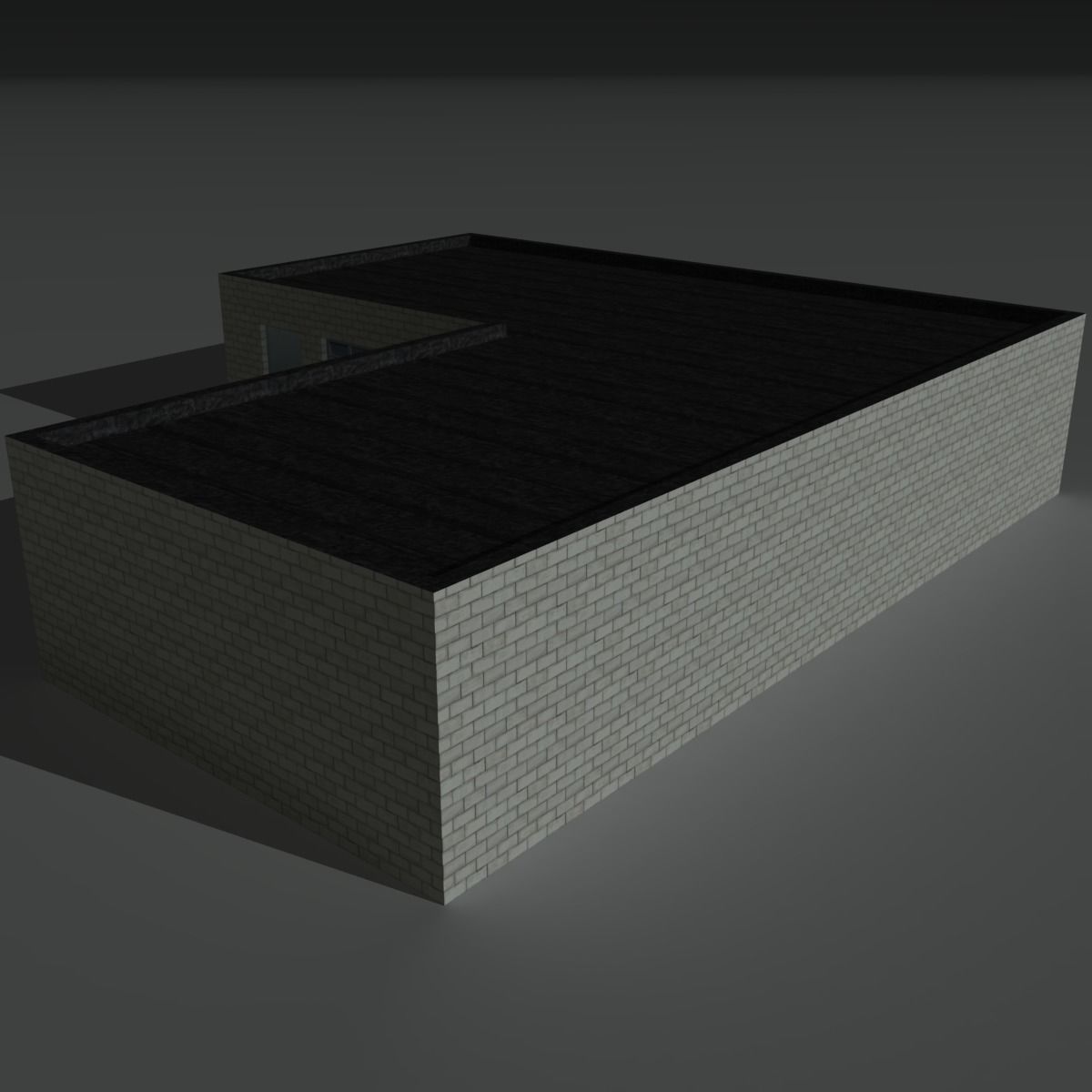 Factory Building 1 Low-poly 3D model_3