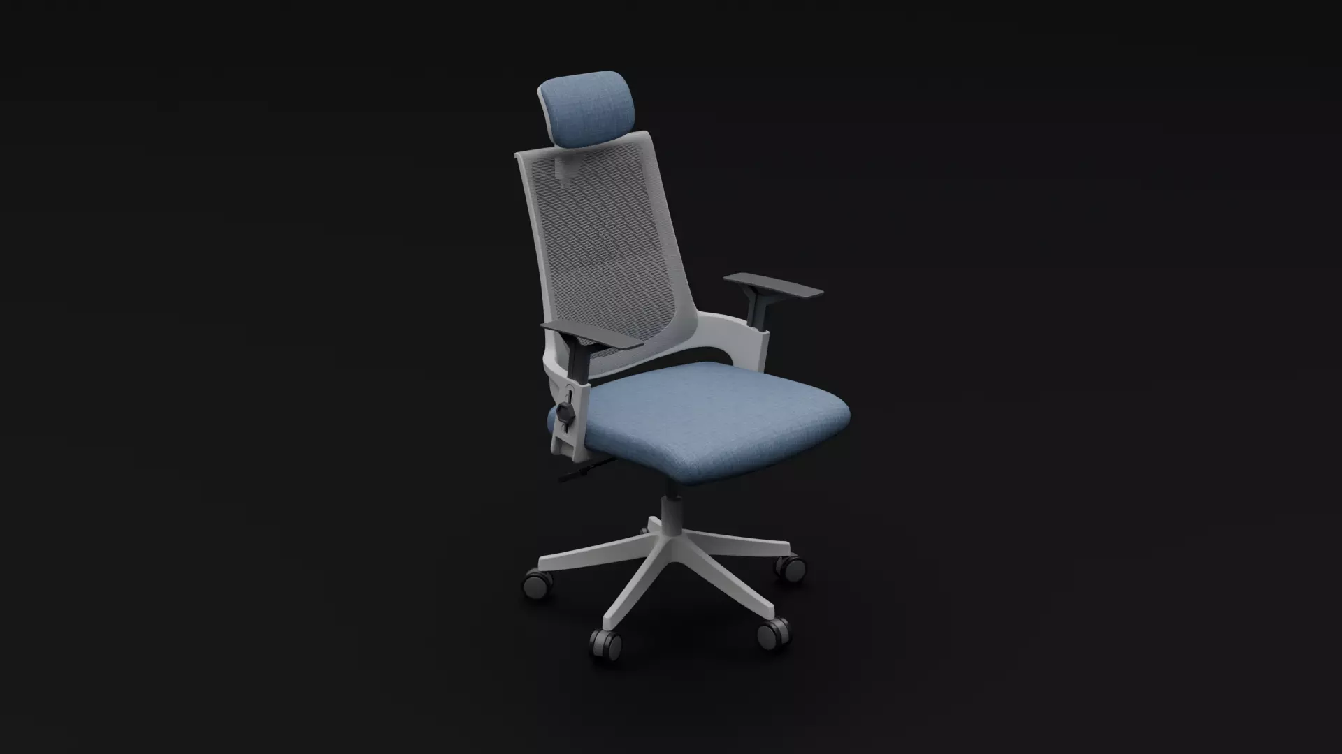 Office Chair Low-poly 3D model