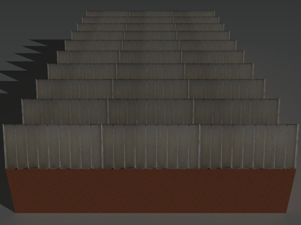 Factory Building 2 Low-poly 3D model_3