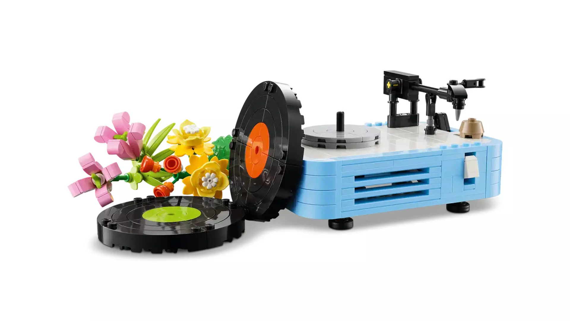 TwindBricks3D - 31172 Record Player with Flowers 3D print model