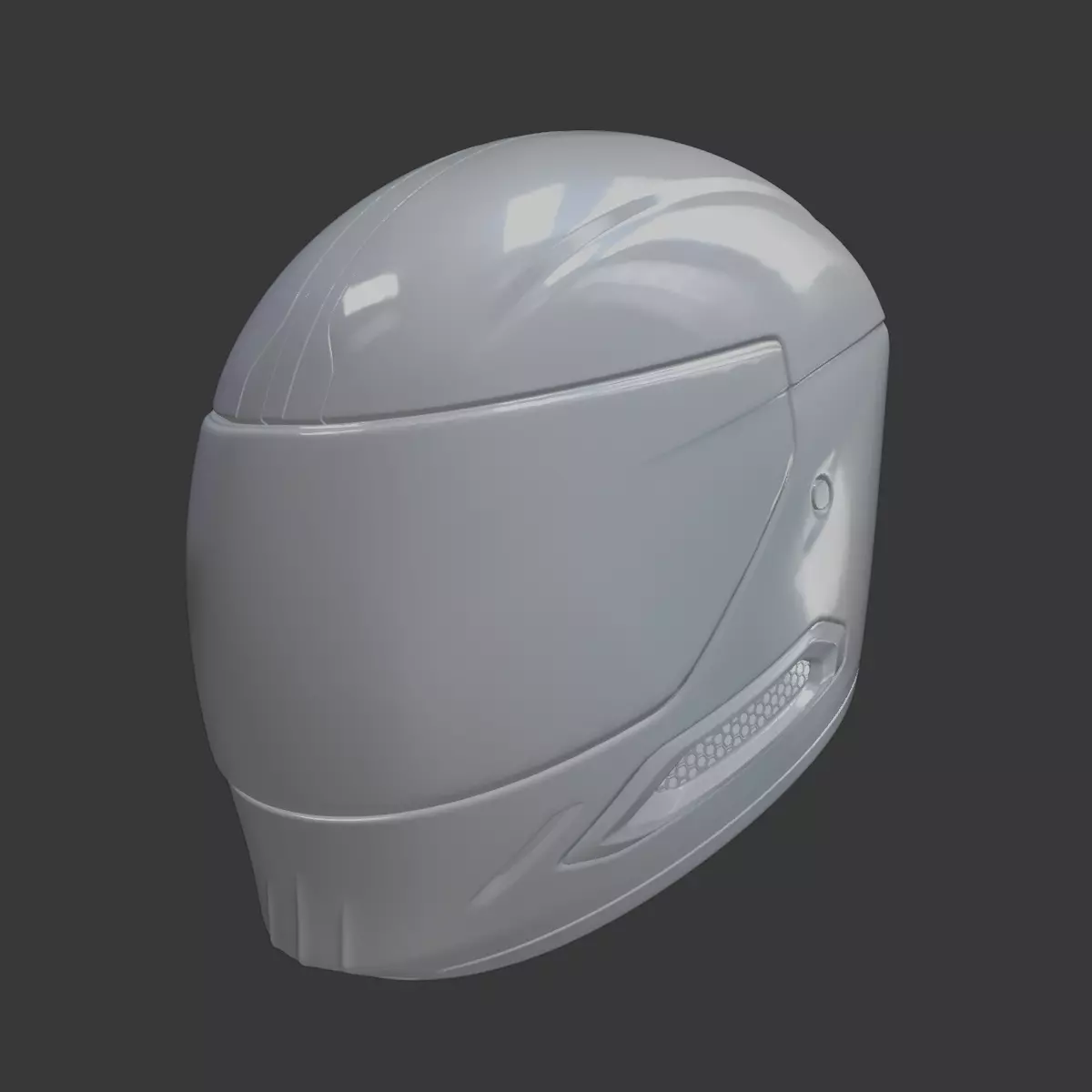Motorcycle Helmet 3D Printable 3D print model