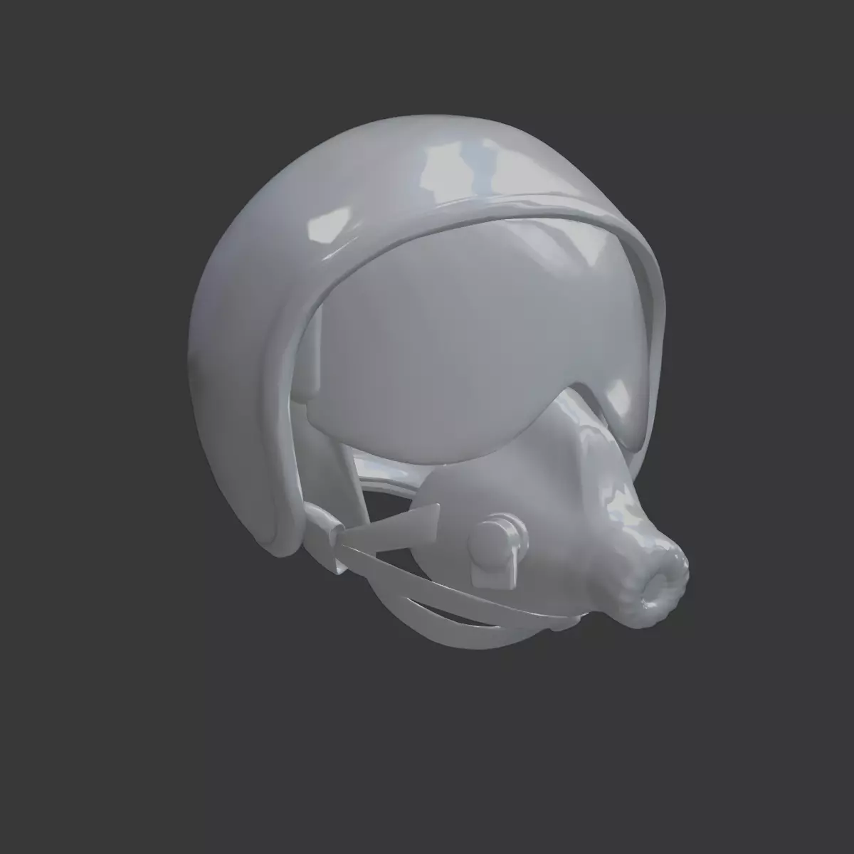 Pilots Flight Helmet 3D Printable 3D print model