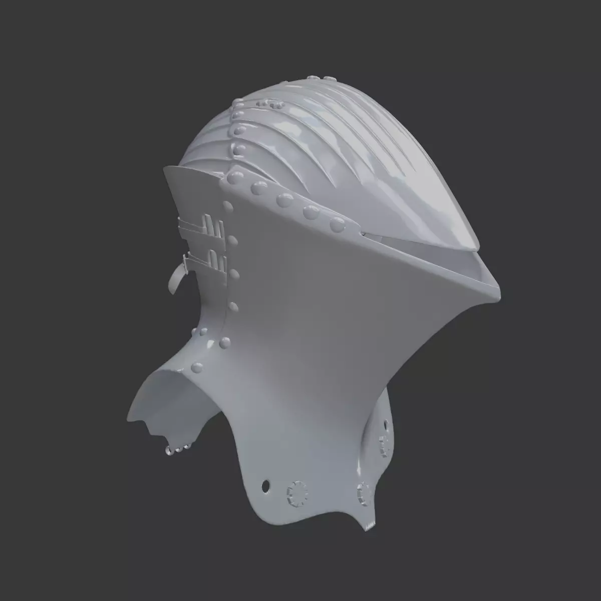 Jousting Helmet 3D Printable 3D print model