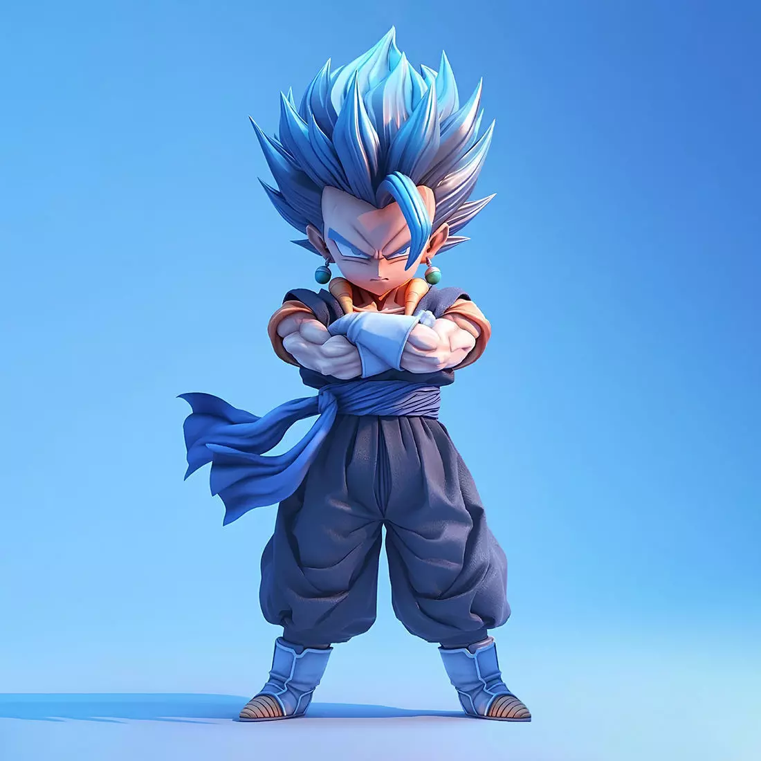 Vegito Super Saiyan Blue Dragon Ball Super toy 3D print model