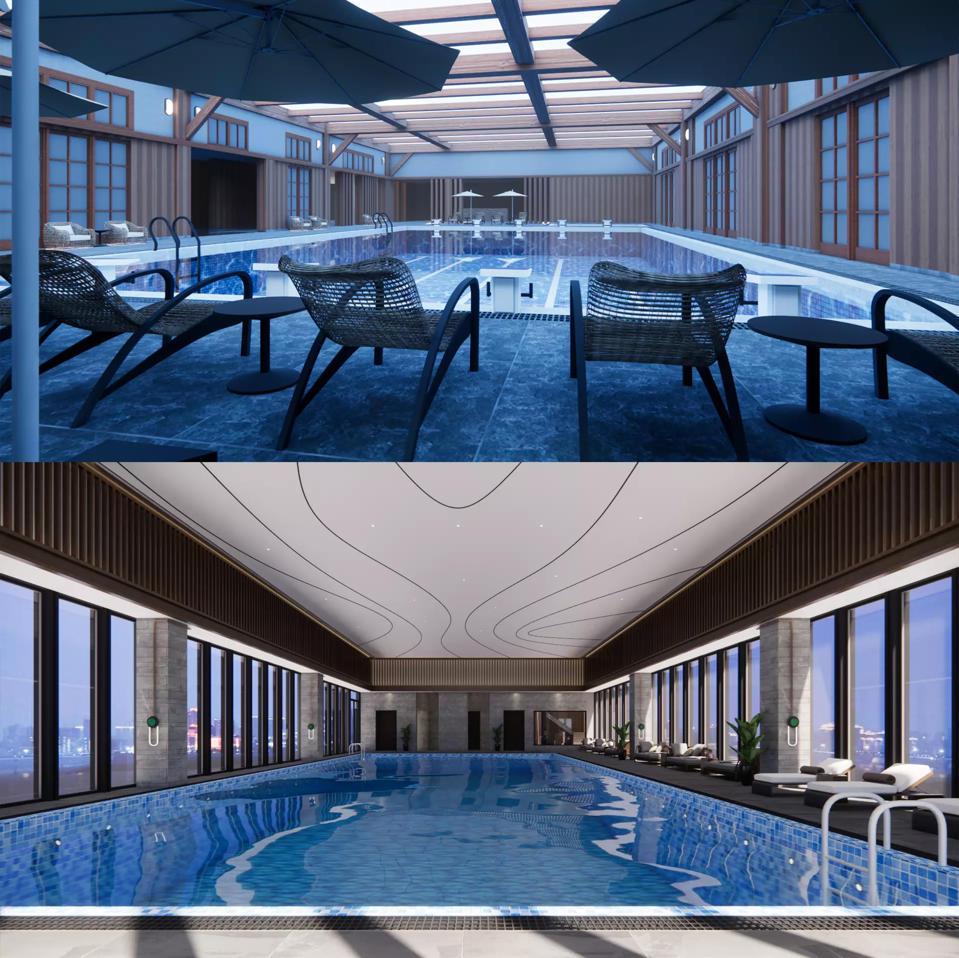 collection swimming pools -B9 3D model