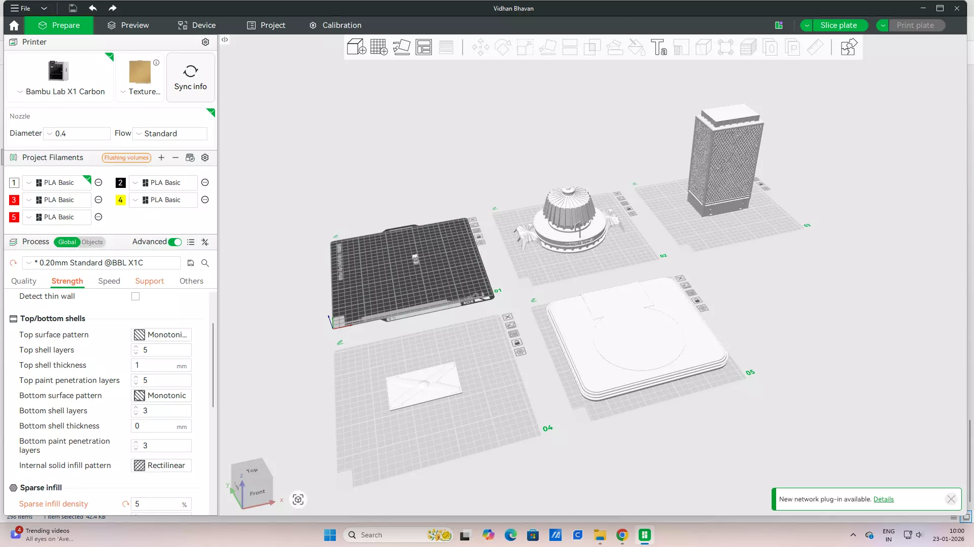 Vidhan Bhavan 3D print model