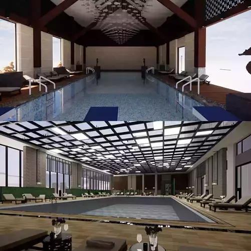 collection swimming pools -B6 3D model