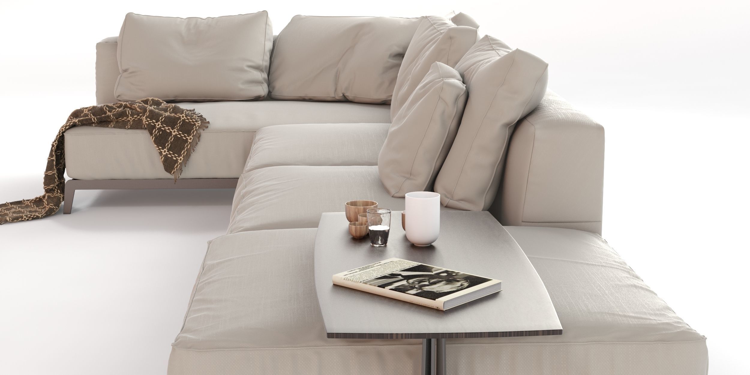 Flexform Sectional Sofa Ettore 3D model_3