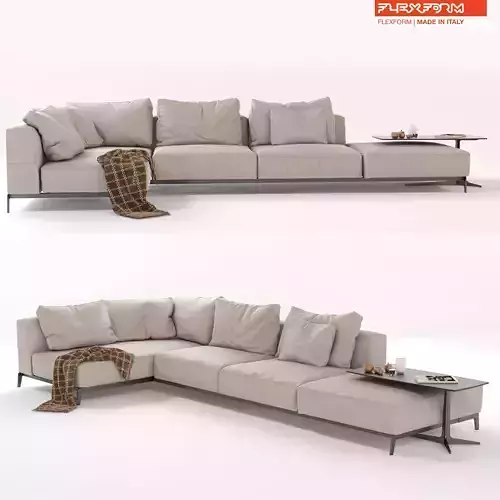 Flexform Sectional Sofa Ettore 