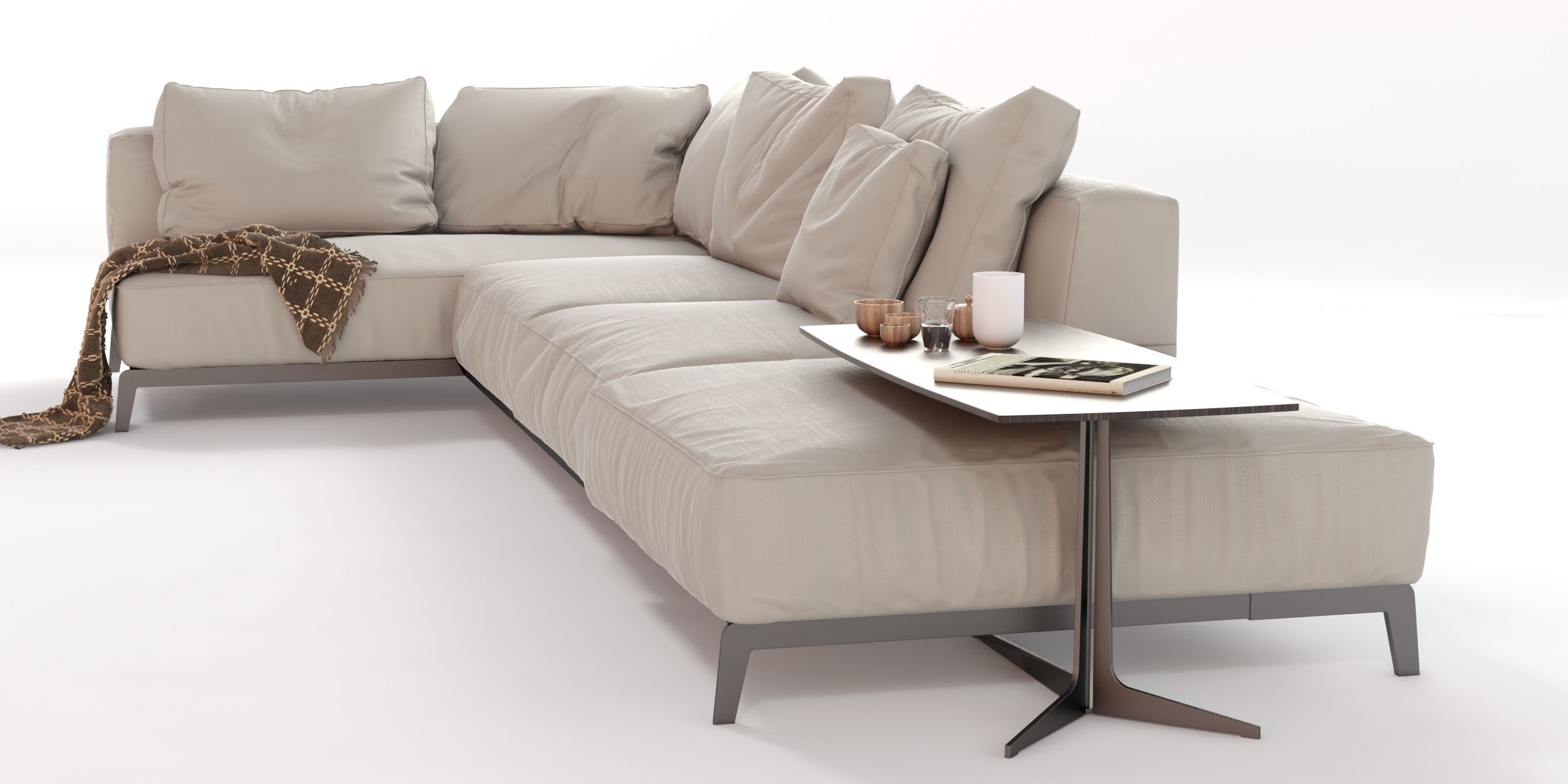 Flexform Sectional Sofa Ettore 3D model_6