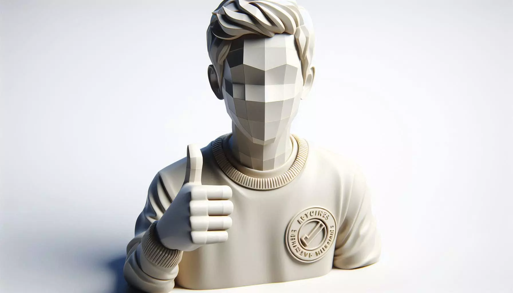 Half Body Boy Character Model Free 3D print model