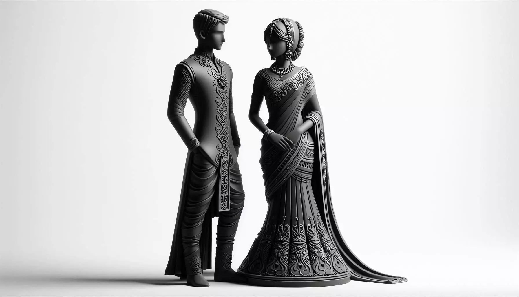 Desi Couple Valentine 3D Model Free 3D print model