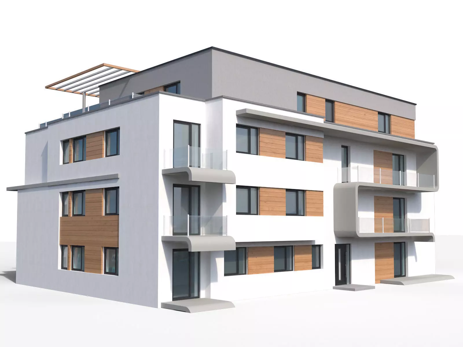 Appartment house 3D model_0