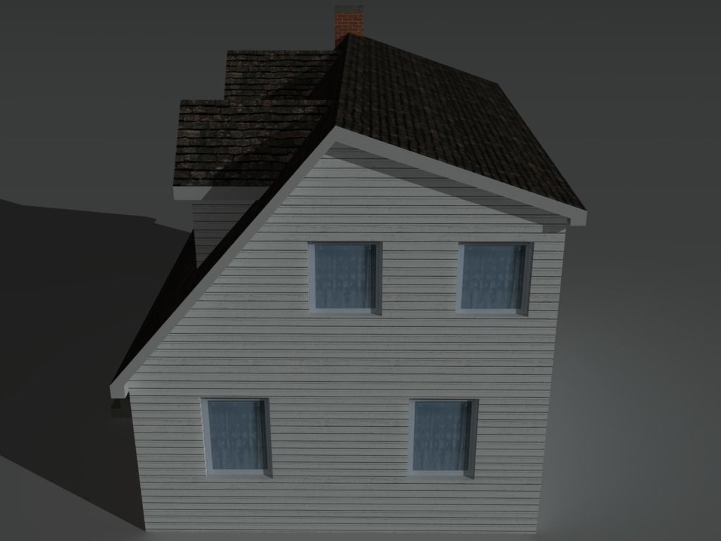 House 6 Low-poly 3D model_3