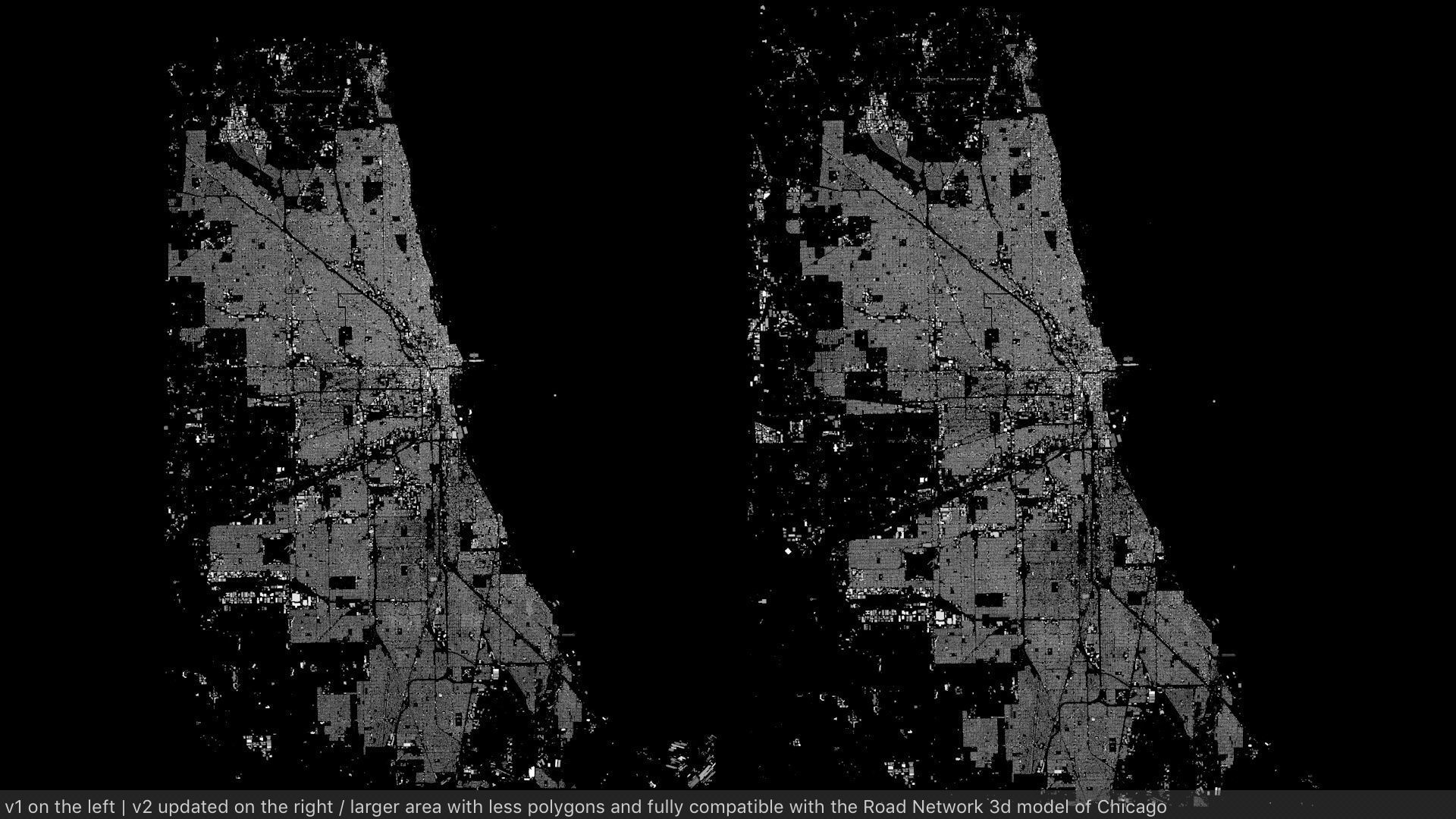 Chicago Streets and Buildings 3D model_1