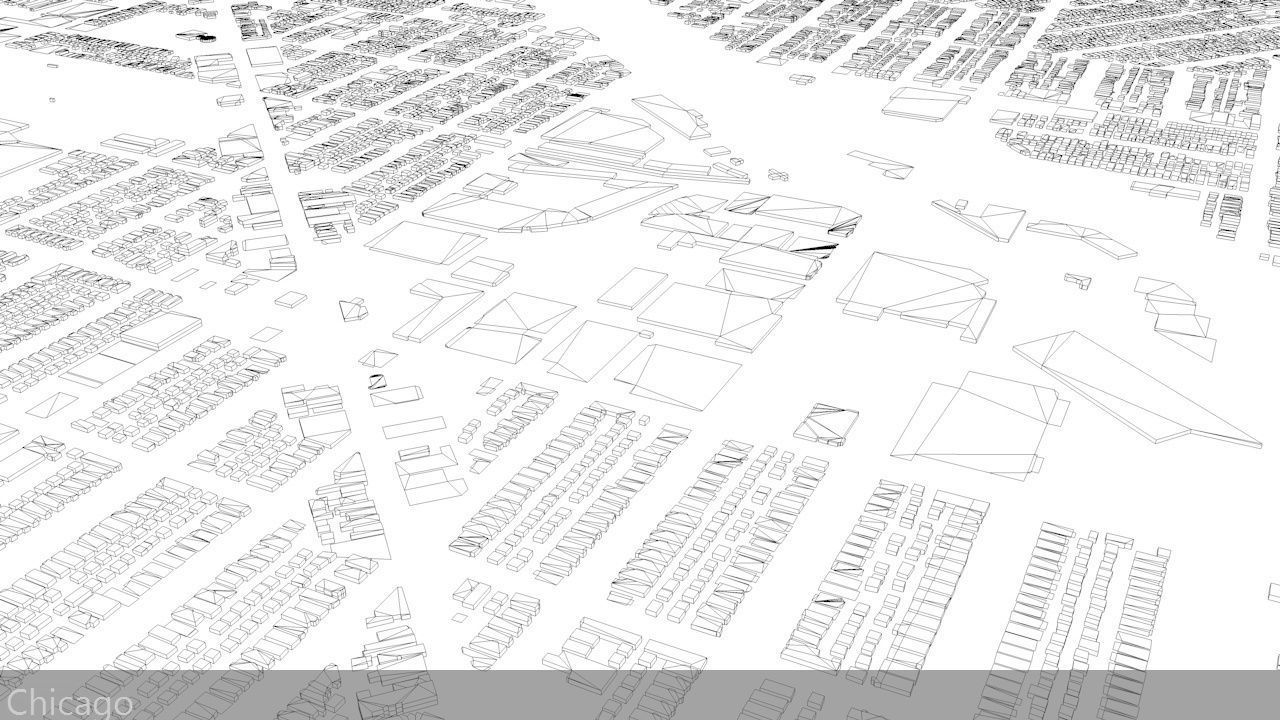 Chicago Streets and Buildings 3D model_9