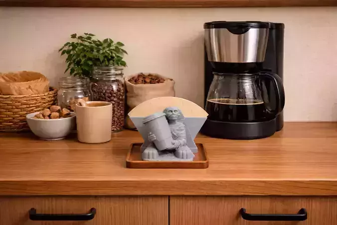 Coffee Filter Holder inspired by Great Sphinx of Giza