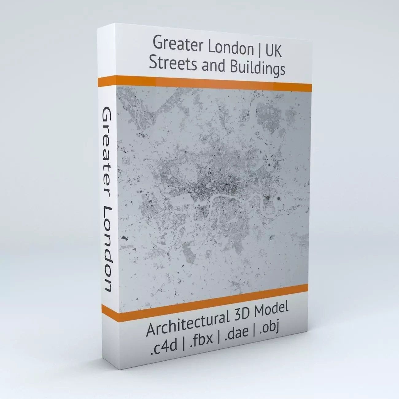 Greater London Streets and Buildings 3D model_0