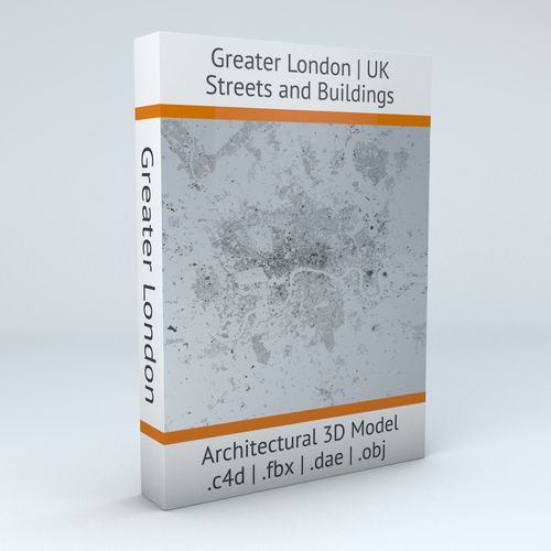 Greater London Streets and Buildings 3D model