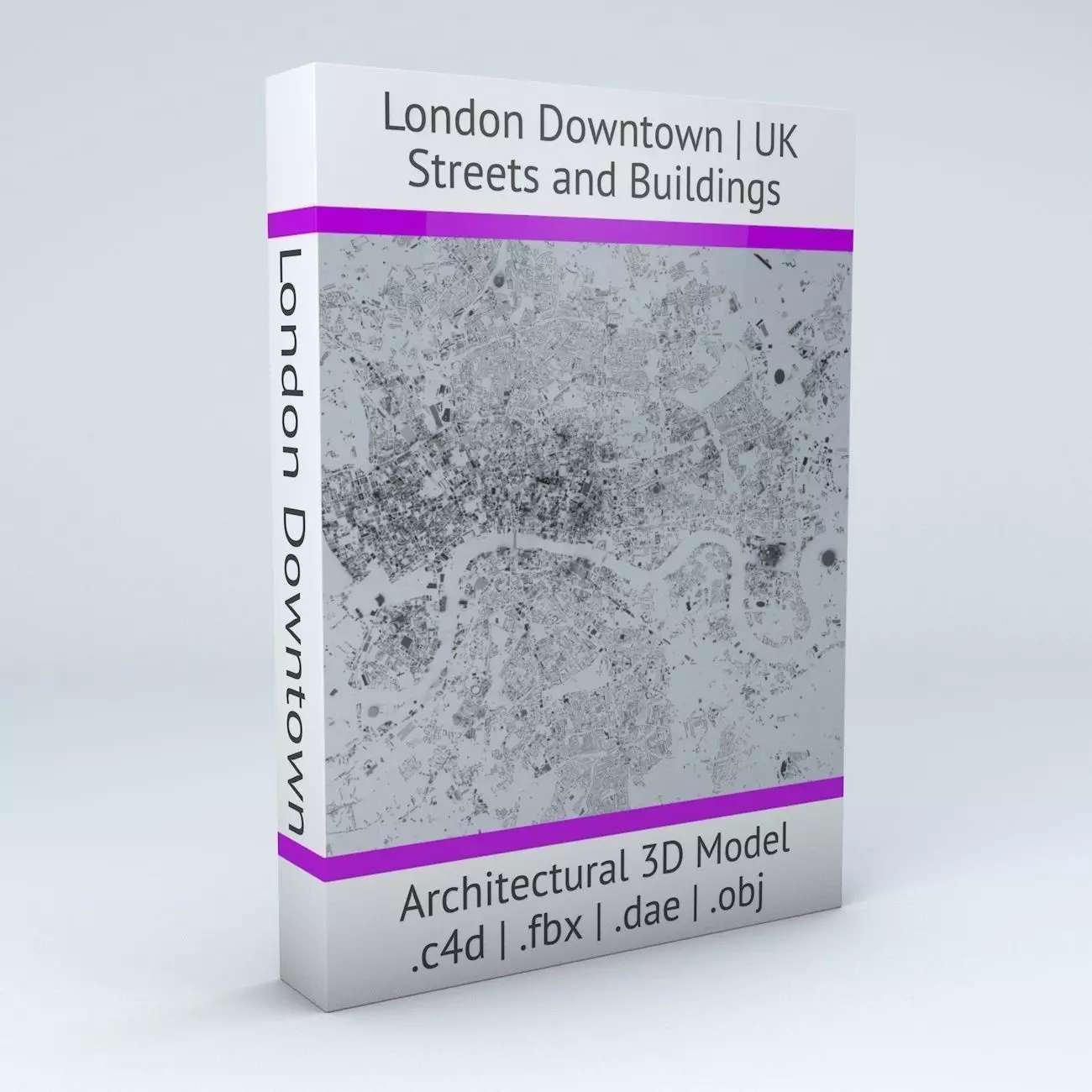 London Downtown Streets and Buildings 3D model