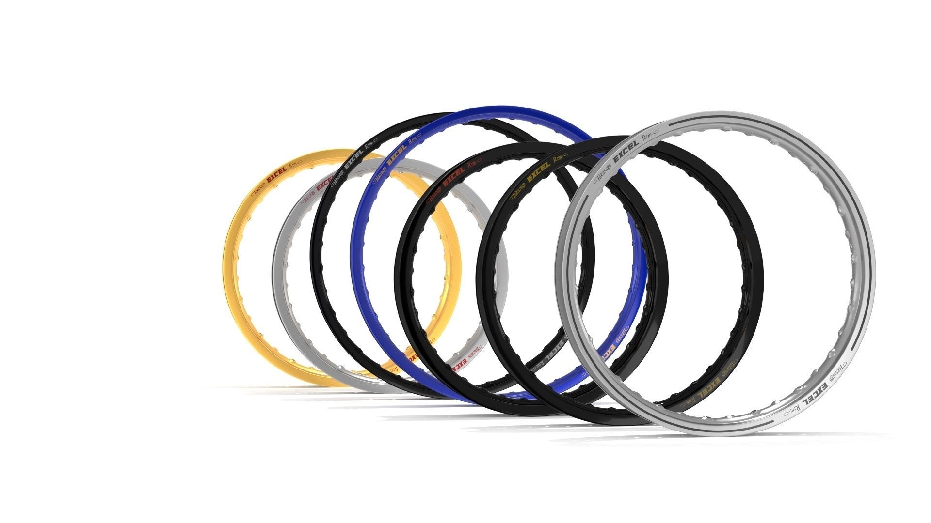 EXCEL Takasago Rims Pack Low-poly 3D model_2