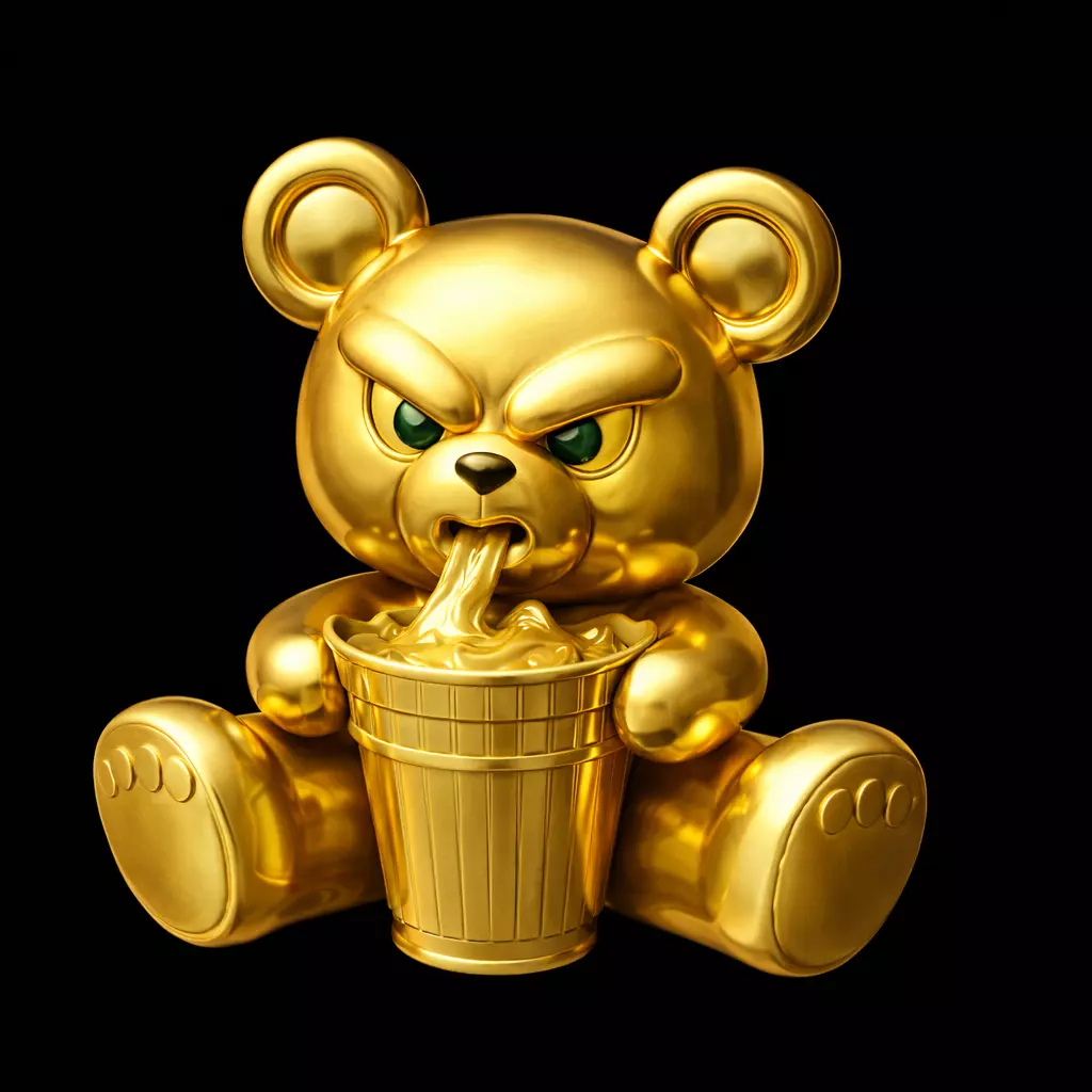 Pendant Teddy Bear Pendant Bear Pendant Gold Silver pandant 3D print model