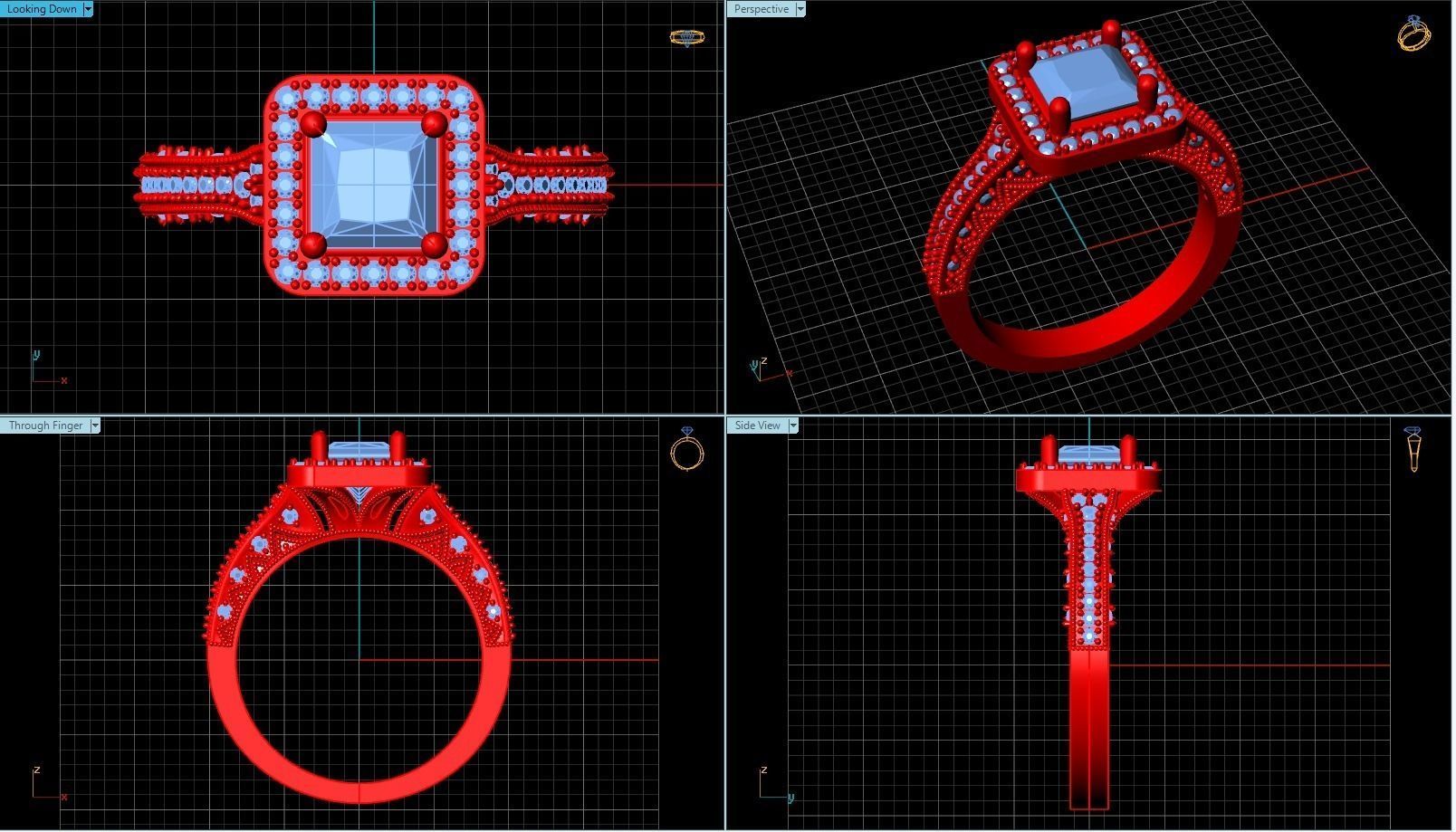 Ring T00005 3D print model_2