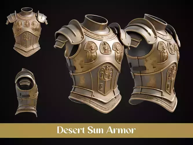 Stylized Egyptian Armor - Desert Sun