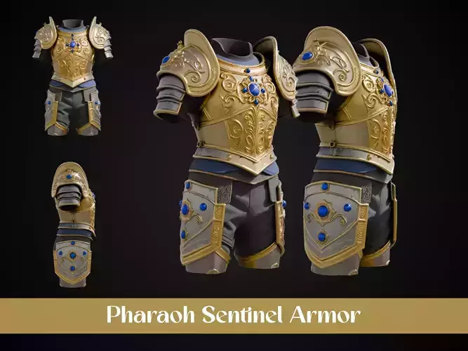 Stylized Egyptian Armor - Pharaoh Sentinel