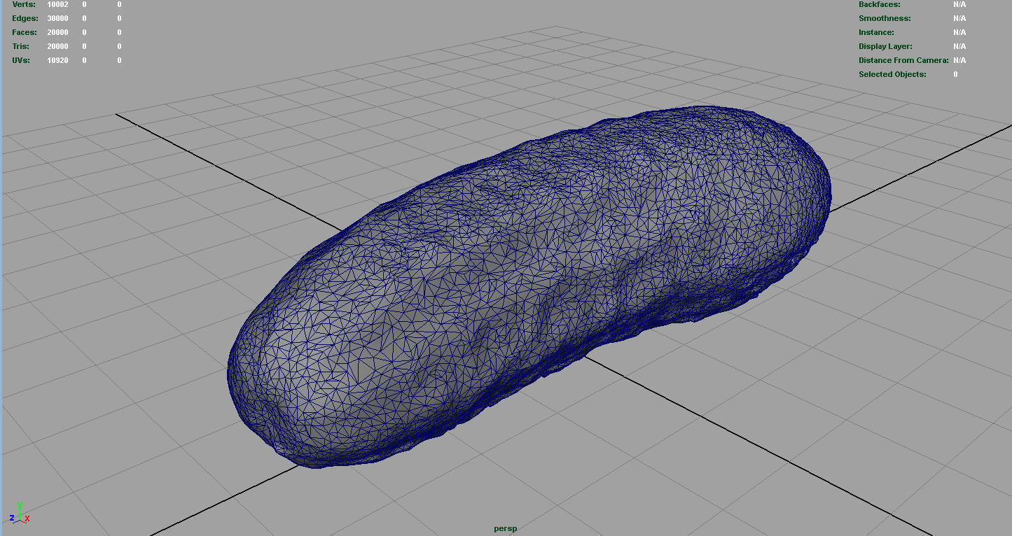 Cucumber Low-poly 3D model_4