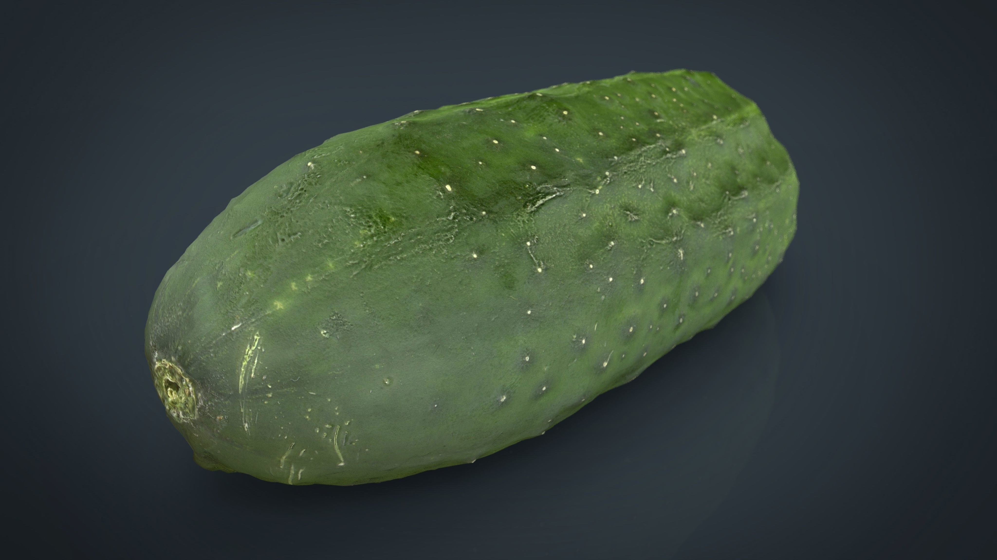 Cucumber Low-poly 3D model_9