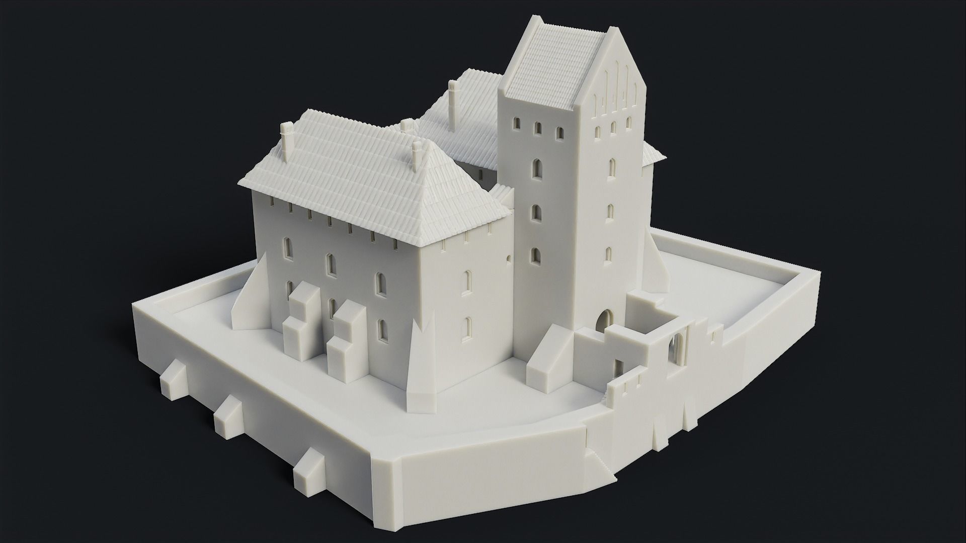 Medieval Castle of Trakai 3D print model_2