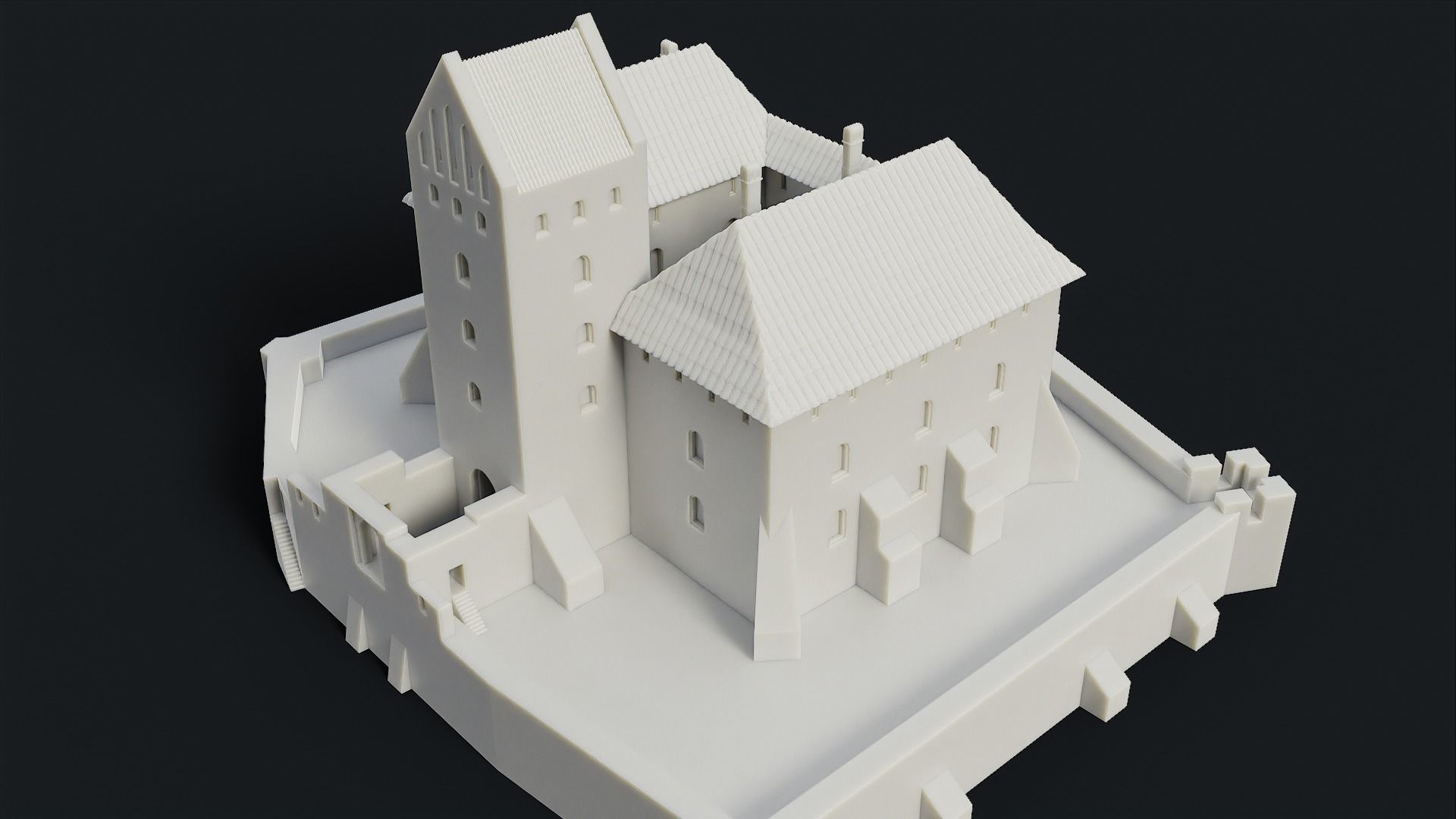 Medieval Castle of Trakai 3D print model_9