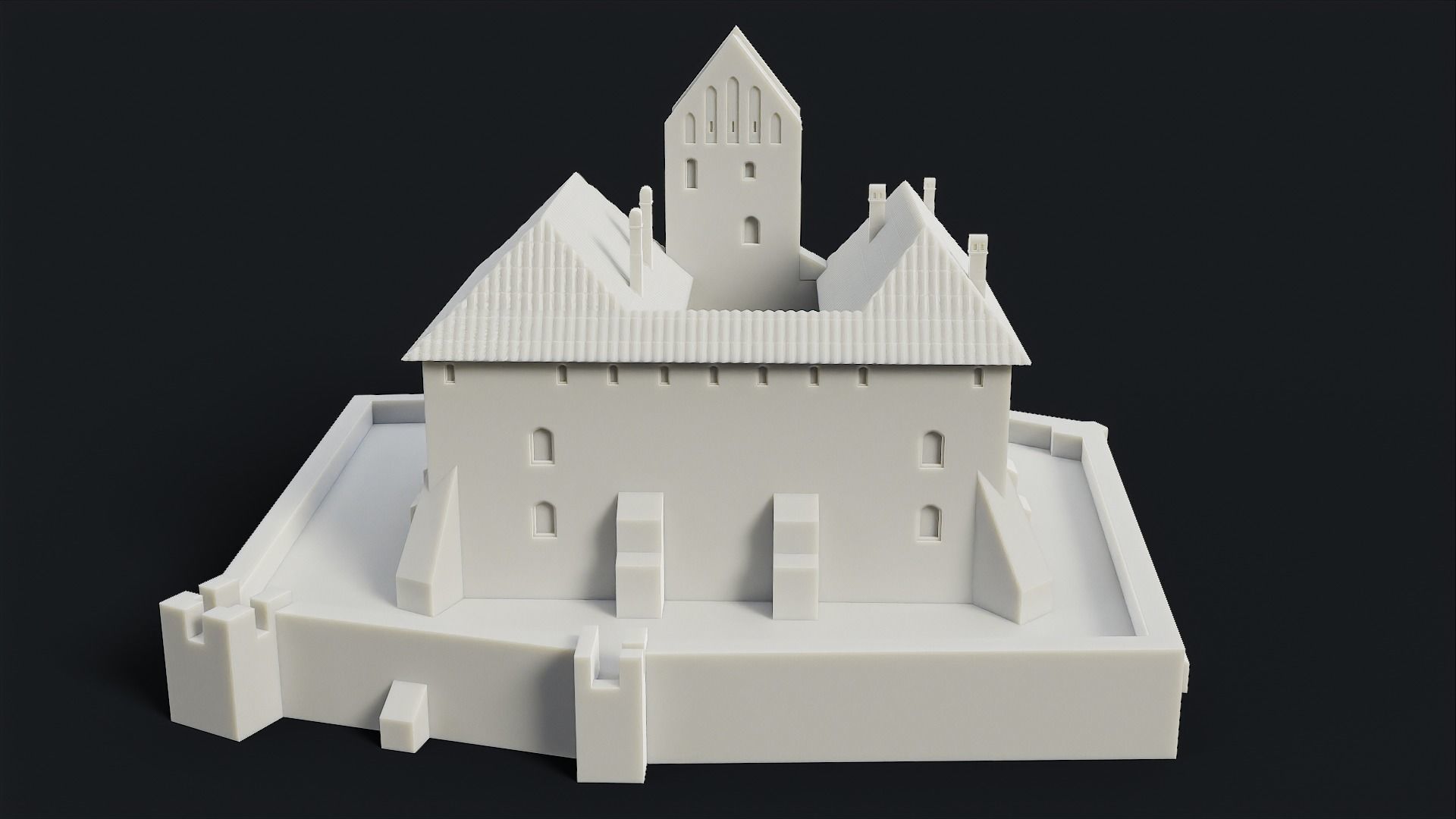 Medieval Castle of Trakai 3D print model_6