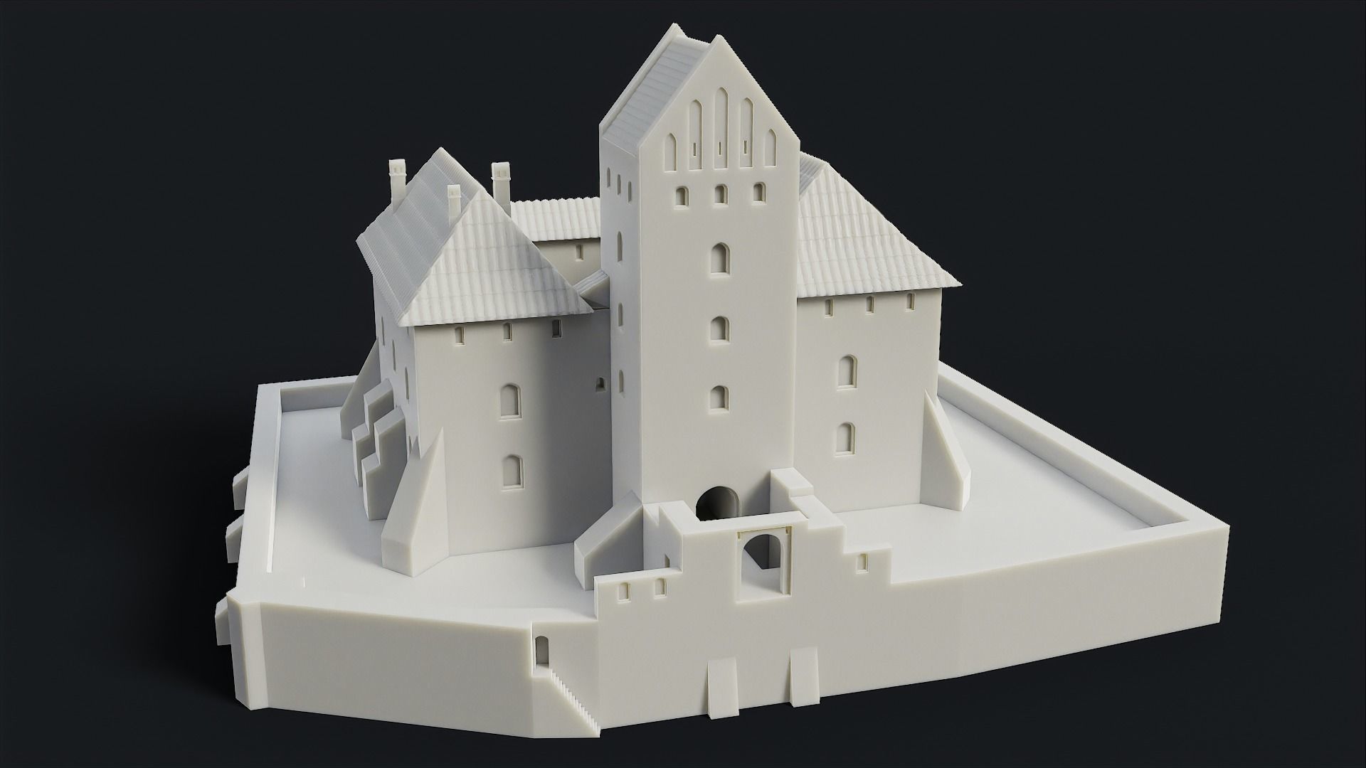 Medieval Castle of Trakai 3D print model_1