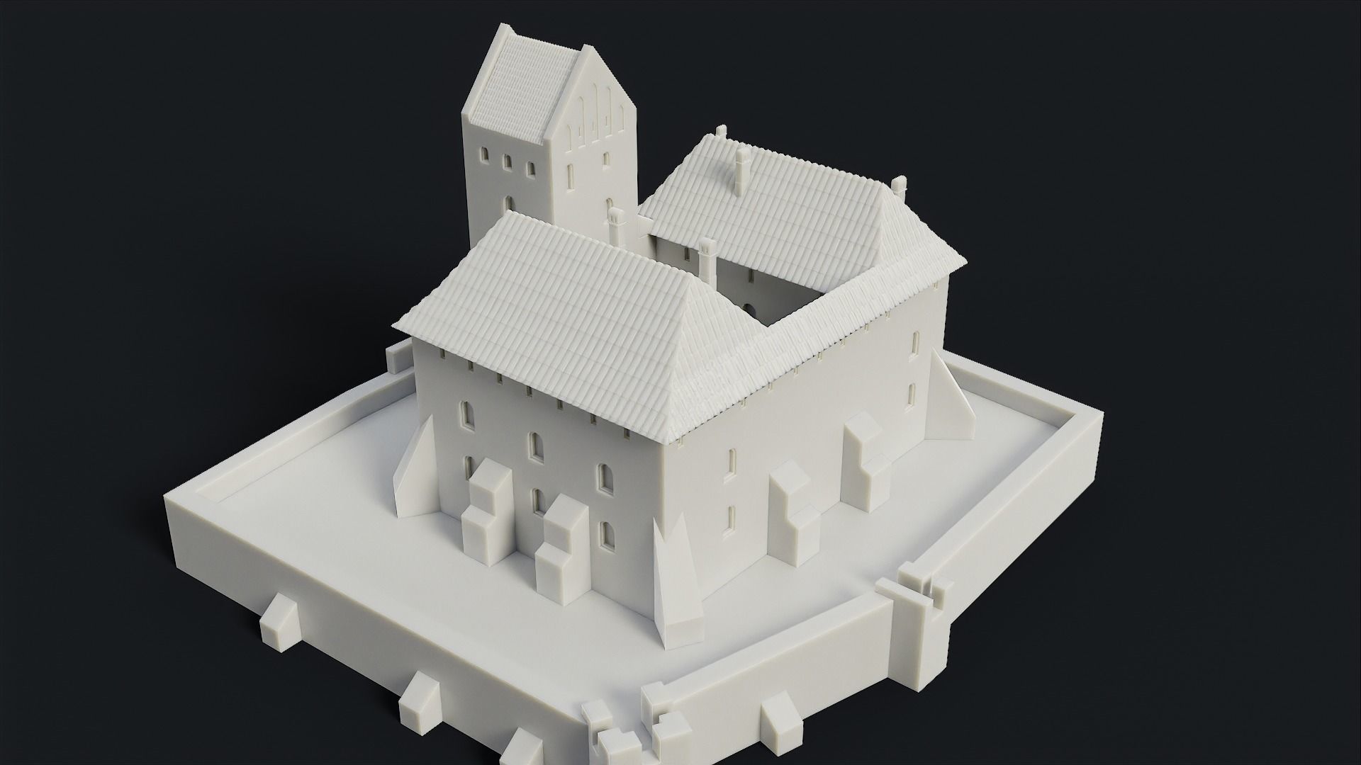 Medieval Castle of Trakai 3D print model_7